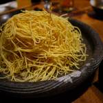 焼鳥・元気 - 締めのラーメンです・・・野菜を飛ばしました！