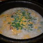 焼鳥・元気 - 調子にのって、雑炊まで食べてしまった。