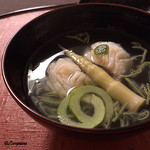 御料理 寺沢 - 虎魚と蓴菜の椀物