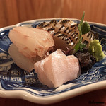 御料理 寺沢 - 鮃､鮃 縁側､鱸 焼霜