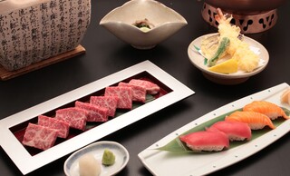 Shabu Zen - 神戸牛炭火焼きと寿司、天婦羅コース