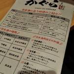 串天ぷらと日本酒バル かぐら - 日本酒の説明