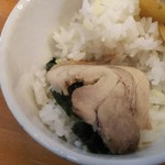 盛多や - 海苔＋チャーシューでご飯巻いてみました