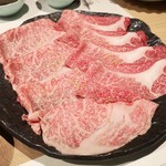 新宿 個室肉会席 一二 - しゃぶしゃぶの肉