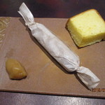 Lien - アミューズ（フォアグラのヌガーと自家製ブリオッシュ）