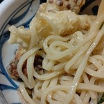 うどん うばら - ●ちく玉天ぶっかけ うどん (冷) 800＋追加トッピング 海老天一尾 250+中瓶ビール500=1,800円 2019年07月