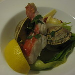 ミナミ - 魚料理　金目鯛と鬼あさり、野菜の蒸し煮