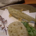 宝塚 しば田 - 油物（あゆ、れんこん）