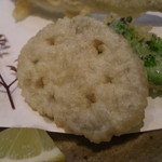 宝塚 しば田 - 油物れんこん