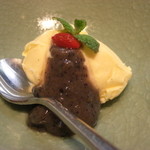 宝塚 しば田 - デザート（アイスクリーム黒豆・・・・・）