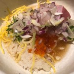 つけ麺一燈 - 焼あごと鯵と勘八の冷やし和えつけそば