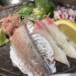 つけ麺一燈 - 焼あごと鯵と勘八の冷やし和えつけそば