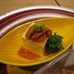 臼杵ふぐ 山田屋 - 湯葉豆腐のウニのせ