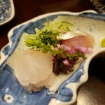 鳥田中 - お通しのお刺身