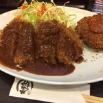 とんかつ ひろ喜 - 特選ヒレとんかつ＆クリームコロッケ定食（￥1200）