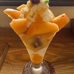 あいはなカフェ - 鳥越農場マンゴーパフェ
