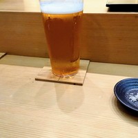 鮨十 - 生ビール