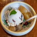 ナポリピッツア研究所イルフォルノドーロ - ジェラート(ラムレーズン)