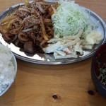 Juuenya - ミックス定食(シロバラ、レババラ、ガツバラ)  ご飯大盛り無料   980円