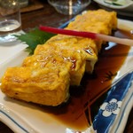 旬魚菜 しら川 - 穴子煮入り玉子焼き
