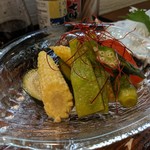 旬魚菜 しら川 - 旬野菜の揚げ浸し煮