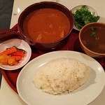 シンガポール海南鶏飯 - シンガポールチキンカレーセット（￥９９０）