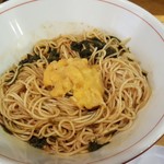 UMAMI SOUP Noodles 虹ソラ - 生雲丹がトッピングされたませそば(2019年8月1日)