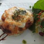 Caff’e Ponte ITALIANO - 広島産カキのパングラタンモーニングセット ¥880