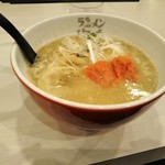 ラーメン海鳴 - 魚介とんこつラーメン＋明太子