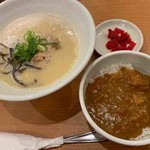 鶏白湯 しら川 - しら川ラーメン、本格カレーライス ミニ