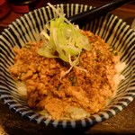 らーめん 鶏喰 - ピリ辛鶏そぼろご飯
