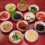 韓国食堂 入ル 坂上ル  - コースのパンチャンは圧巻の１４品！