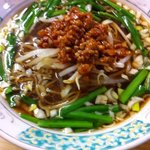 来留美亭 - 台湾ラーメン+焼飯700円