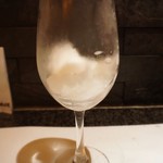 とんかつ マンジェ - 食後の口直しはシャンパンシャーベット♪