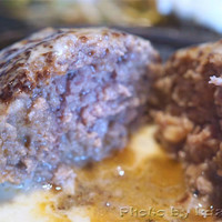鉄板和食とワイン 萬鉄 - ハンバーグ