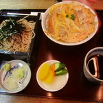大村庵 - カツ丼セット（もり蕎麦）
