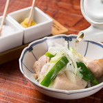 Toriden - 九州産のむね・もも・ぶつ切りもも肉を葱しゃぶと共にお召し上がり頂きます