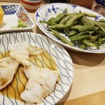出羽鮨 - 水ダコ・枝豆。