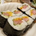 出羽鮨 - トロタク中巻き。