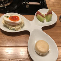 博多 鴨すき 鴨しゃぶ なかもぐろ - 前菜三種 博多 鴨すき 鴨しゃぶ なかもぐろ - 前菜三種