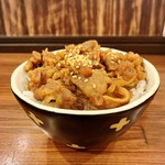 灼味噌らーめん 八堂八 - ランチセットの牛スタミナ丼