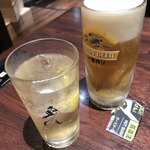 Nikunoyakata Rashoumon - 生ビール、ハイボール