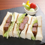 Domestic beef cutlet sandwich♪