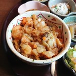 海山亭いっちょう - かき揚げ丼のアップ