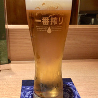 すざき町食・心旬ぎく - キリン一番搾り(生)×２