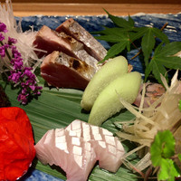 すざき町食・心旬ぎく - ヤイトガツオのたたき、ヒラマサ