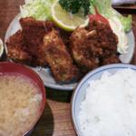 とんかつ定食＋カキフライ3個