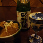 泉新 - 洒落たグラスに出羽桜