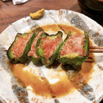 鳥茂 - ピーマンの肉詰め