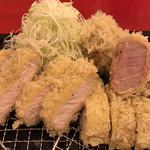 Katsuretsu Abanthi - ロースカツ定食ランチにヒレ2個トッピング